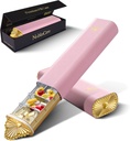 Premium Organizador semanal de píldoras, 7 días Cute caja compacta de píldoras para el futuro, caja de plumas de oro de lujo elegante, estética de metal para vitaminas, medicina, suplementos, regalo único de bienestar
