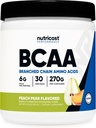 Nutricost BCAA Powder 2:1:1 (Peach Pear, 30 Servings) - Aminoácidos de cadena ramificados