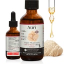 Elixir líquido de Auri Lion's Mane - Suplementos cerebrales para la memoria y el foco con los hongos funcionales - Suplemento Mane de los Leones - Extracto completo de la manguera del León - No GMO, Tintura de seno vegano