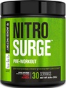 Fábrica de Jacked NITROSURGE Pre Workout Supplement - Endless Energy, Instant Strength Gains, Clear Focus & Intense Pumps - NO Booster & Powerful Preworkout Energy Powder - 30 Servings, Fruit Punch