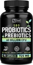 Probióticos y Prebióticos + Probióticos SBO (60 Billones CFU tención 90 cápsulas) Acidophilus Probiotic w. Saccharomyces Boulardii, Bifidobacterium + Spore Probiotic & Organic Sprouted Prebiotic Fiber Blend