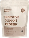 BETHANY'S PANTRY Proteína de Apoyo Digestivo - Probióticos para la Salud Digestiva – Cocoa - Proteína de Lean Limpio - Premium Vegan Pea Protein Powder – Planta Basada - 20 Serviciones, 1lb (Pack of 1)