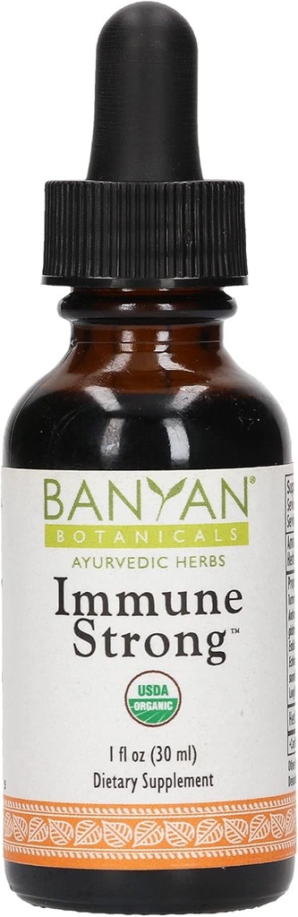 Banyan Botanicals ImmuneTM Strong Liquid Extract - Soporta un Sistema de Inmunización Saludable* - Sosteniblemente Fuente, Certified Organic, Fairly Traded
