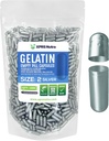 XPRS Nutra Size 2 Empty Capsules - 1000 Count Empty Gelatin Capsules - Pills DIY Capsule Filling - Pure Bovine Pill Gel Caps for Do-It-youself Supplements (Silver)