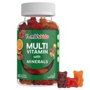 YumVs Kids Multivitamin Gummies - Fruit Flavored Chewable Children's Multivitamin - Kids Vitamins Multivitamin Gummy con 12 Minerales & Vitaminas A C D3 E B6 B12 - Kosher Halal Gluten Gratis (60 Cuenta)