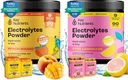 KEY NUTRIENTS Última hidratación " recuperación Electrolyte Bundle – Tropical Peach Mango & Fresh Pink Lemonade, Sugar-Free, 90 Servings Cada uno