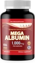 Dr. K implicaC HNHusa Mega Albumin Protein 1000mg 180 Tablets Healthy Kidney Liver Function Wellness Apoyo general a la salud Energy Life Balance Suplemento 180tabs 1pk