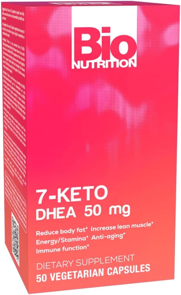 Bio Nutrition 7-Keto 50 Capsules Vegetarianos ← DHEA 50mg  Promueve una fuerte salud inmunitaria  sometida Energy & Stamina