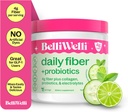 Suplemento de fibra para hombres y mujeres – Pólvora de fibra diaria premium de acacia orgánica con colágeno añadido, electrolitos " probióticos - No Bloat, estreñimiento " Gut Health Support (Cucumber)