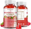 Magnesio Glycinate Gummies 400mg - Suplemento de Potasio de Magnesio Libre de Azúcar con Magesio Malate, Vitamina D, B6, y CoQ10 para el apoyo a la calma " sueño para adultos - Raspberry Gummies