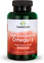 Swanson Alta Concentración Omega-3 aceite de pescado - ácidos grasos esenciales - (120 Softgels, 680 mg cada uno)
