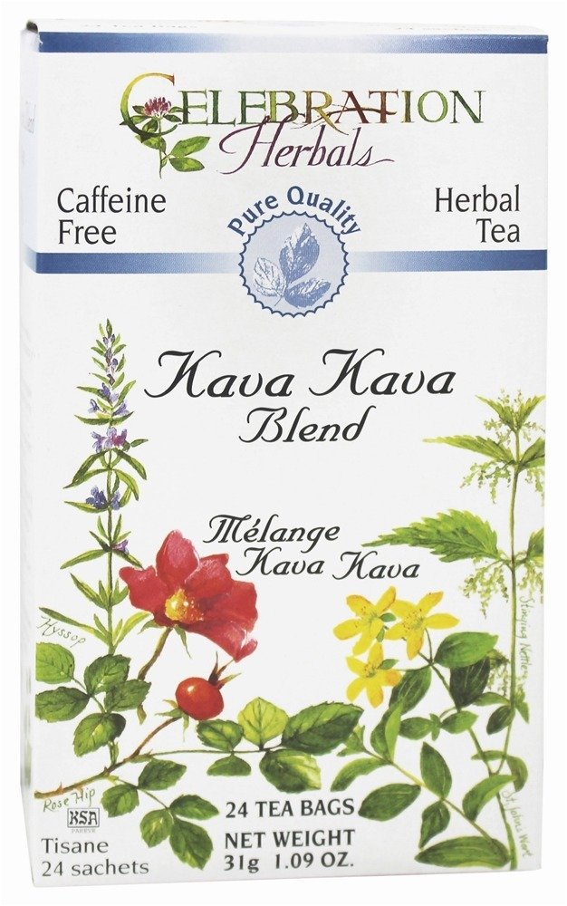 HERBALES DE CELEBRACIÓN Orgánico Kava Kava Tea, 24 CT