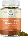 Naturalezas Artesanía de tiroides veganos con mar - Mangas de soporte para tiroides para soporte integral para hombres y mujeres con yodo Selenio y otras vitaminas Potente - Gelatina libre No GMO 90