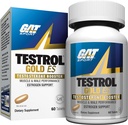 GAT SPORT Testrol Gold ES, Tribulus, DIM, Zinc, Longjack, Fenugreek, Saw Palmetto, Estrogen Balance, 60 Tablets