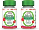 YUM-V'S Multivitamin Gummies ← Sugar Suplemento gratuito Vitaminas para Mujeres & Hombres Silencio Chromium, Thiamine y Magnesium ← Natural Raspberry Flavor Chewables - 60 Conde- (Pack of 2)