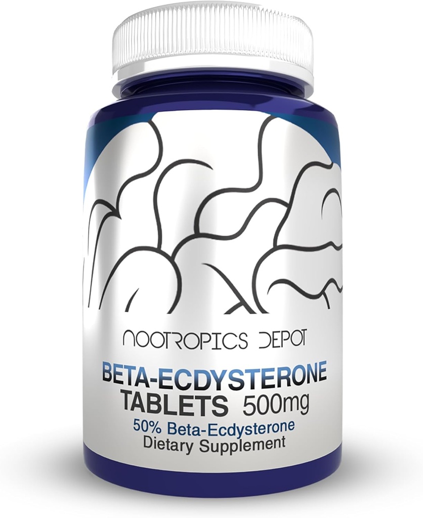 Nootropics Depot Beta Ecdysterone/20-Hydroxyecdysone 50% Tablets  500mg ← Cyanotis Arachnoidea Extract ← Phytoecdysteroid ← 30 Conde