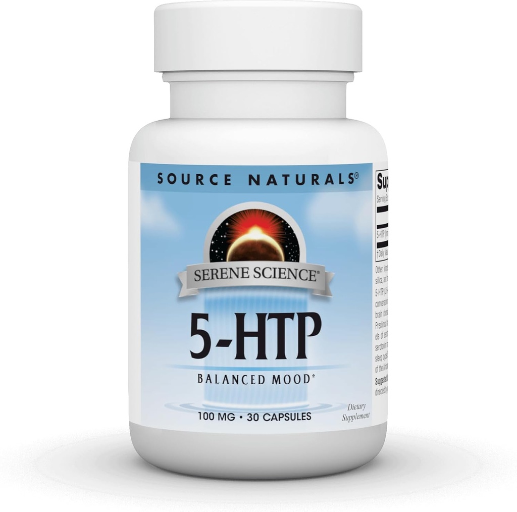 Fuente Natural Serene Science 5-HTP, Balanced Mood* 100 mg - 30 cápsulas
