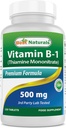 Mejores Naturales Vitamina B1 como Mononitario de Thiamine 500 mg 120 Tablas (120 Cuenta (Pack de 1))