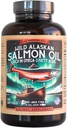 Wild Alaskan Salmon Fish Oil Omega 3 Suplemento para los seres humanos TENIDO EPA y DHA TENIDO Kwee-Jack Fish Co. TEN 120 Softgels 1000mg Salmon Aceite