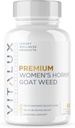 VITALUX Silencioso #1 Rated Premium Women's 9-in-1 Horny Goat Weed Silencio Female Health, Mood, Optimize Blood Flow  Fórmula w/ 8 potentes ingredientes ← 3rd Partido Probada + USA Hecho - 60 cápsulas