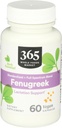 365 by Whole Foods Market, Fenugreek Standardized + Full Spectrum Blend, Lactation Support, Vegan Capsules, 60 Cuenta