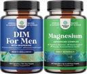 Natures Craft Bundle of Advanced Diindolylmethane DIM Suplemento para Hombres - Bloqueador de Estrógeno para Hombres y Alta Absorción Magnesio Suplemento Complejo de Estrógeno para la Digestión de Estrógeno y Soporte de Mood
