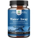 Water Away Herbal Diuretic Pills High Strength - Fluid Retention Supplement with Dandelion Leaf Extract " Green Tea for Bloating Relief for Women " Men - Capsules for Leg " Feet Swelling - 60 Count