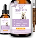Probióticos para perros - Probióticos líquidos para perros Apoyo Gut Flora, Salud Digestiva & Diarrea- Enzimas Digestivos Caninos - Alergías & Itchy Skin Relief - Roast Chicken Flavor