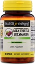 MASON NATURAL Esteto de leche (80% Silymarin Extract) con Calcio - Apoya Función de hígado de salud, limpieza y detox, 60 cápsulas