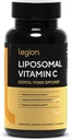 LEGION Suplemento de vitamina C - Suplemento Liposomal VIT C de alta absorción para hombres de mujeres - Suplementos naturales de vitamina C para el soporte del sistema inmunitario (60 cápsulas de vitamina C)