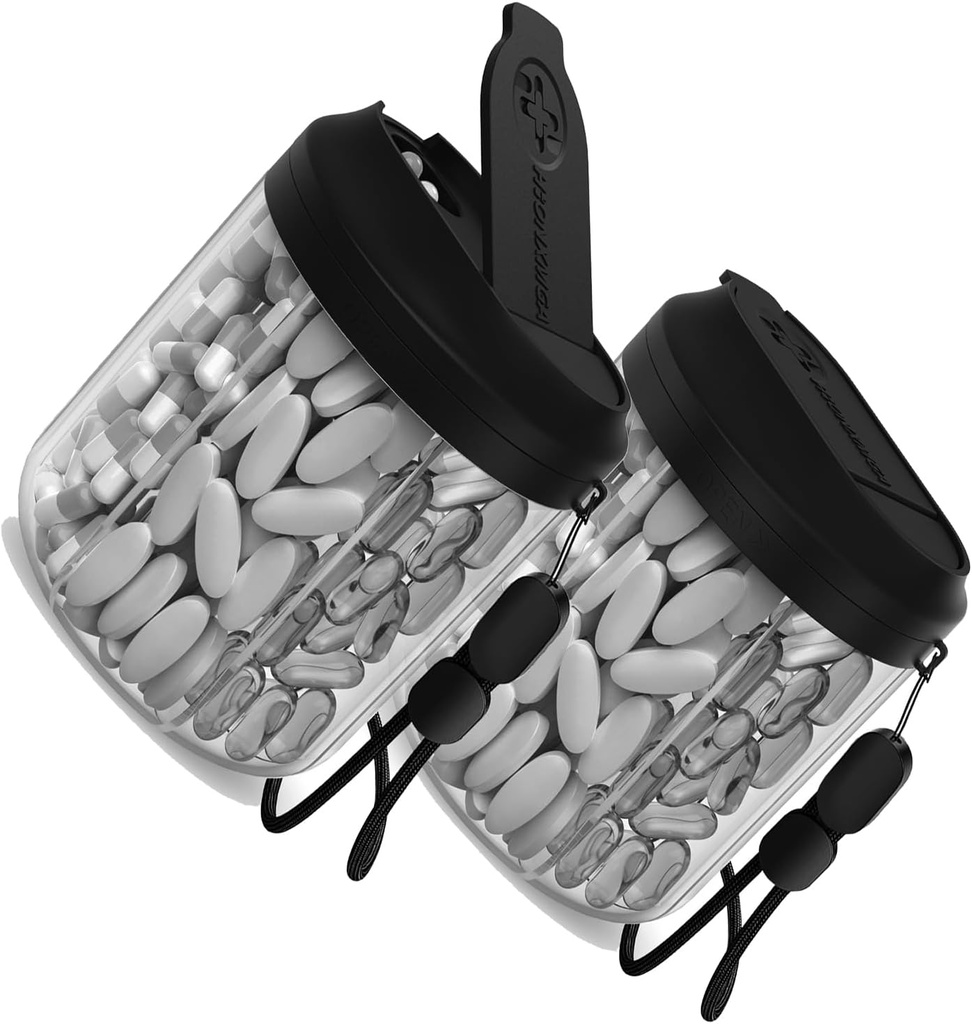 Pill Dispenser 2-YG-Half Black+Half Black-419