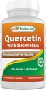 Mejores Naturales Quercetina con Bromelain Veggie Capsule - 800 mg de Quercetina & 165 mg de Bromelain (2400 GDU/g), 120 Conde