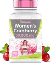 Píldoras de arándano para mujeres: 30.000 mg - 90 Cápsulas sometidas a la salud de la tradición urinaria & Apoyo* ← Cranberry Concentrate Extract Vitamin Supplement for Women ← Non-GMO TEN Made in The USA!