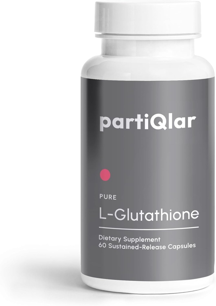 Pure L-Glutathione 500 mg - Antioxidante Apoyo " Suplemento de Detox - Suministro de 2 meses - Hecho en los EE.UU. - Formulario de Glutatione reducido - Lanzamiento sostenido 60 cápsulas