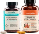 NatureWise Curcumina Multivitamina & Turmeric de Mujeres 2250mg con 95% Curcuminoides " BioPerine Black Pepper Extract Joint Support