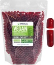 XPRS Tamaño Nutra 00 cápsulas vacías - 1000 cápsulas vacías - Láminas vacías vegetarianas - DIY Vegetal Capsule Filling- Veggie Pill Caps (Clear Rojo)