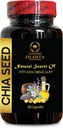 chia Semillas Extracto - CHIA Semillas - Booster energético, antioxidante Vitaminas Suplementos, chia Semillas Omega 3 y fibra, chia Semillas superalimentos salvia hispanica - 1 Botella 60 Softgels