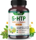 5-HTP con GABA, L-Theanine, Ashwagandha, Lemon Balm, Rhodiola, Vitaminas B1, B6, B12 – 150 cápsulas vegetales