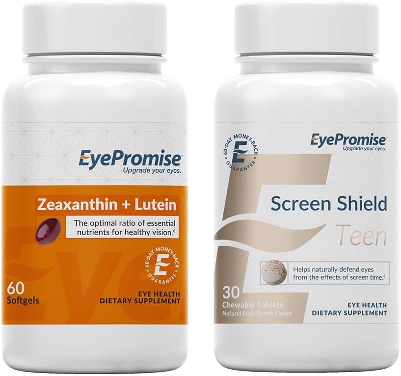 OjoPromise Zeaxantina + Luteína Ojo Vitamina y Pantalla Escudo Adolescente Ojo Chewable Vitamina