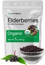 Horbäach Elderberries Dried Orgánica  1 lb Bulk Bag ← Europa entera  Non-GMO, Gluten Free ← Sambucus Nigra