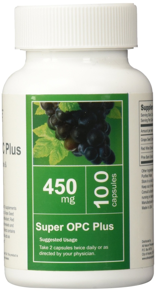 All Nature Super OPC Plus (Grape Seed, Red Wine y Pine Bark Extract)