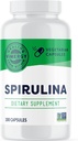 Vimergy Spirulina Capsules – Concentrated Plant Protein Supports Immune Health & Cardiovascular Function – Vegan, Kosher, Gluten-Free – 180 cápsulas