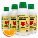 ChildLife Essentials Suplemento de calcio líquido para niños - Calcio bebé con magnesio, zinc y vitamina D3 - sabor a naranja, 16 fl oz (4 Pack)