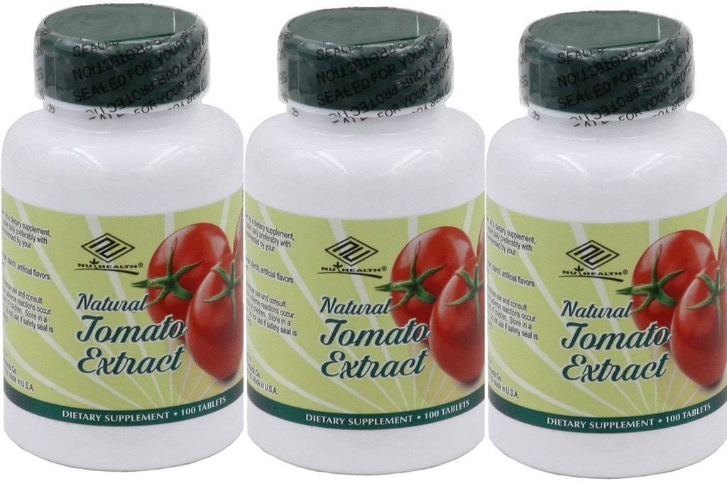 [BRSWIAAOPIEAIYDC] 3 Packs Natural Tomato Extracto w / Lycopene (100 Tablets)