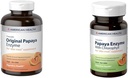 American Health Papaya Digestive Enzyme Chewable Tablets Bundle - Original 600 Cuenta y con Chlorophyll 100 Cuenta