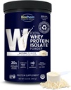 Biochem 100% Whey Isolate Protein - Natural Flavor - 12.3 Ounce, Preworkout & Immune Health - 20g Vegetarian Protein - Fácilmente Digestible - Refreshing Taste - Keto Friendly & Easy to Mix...