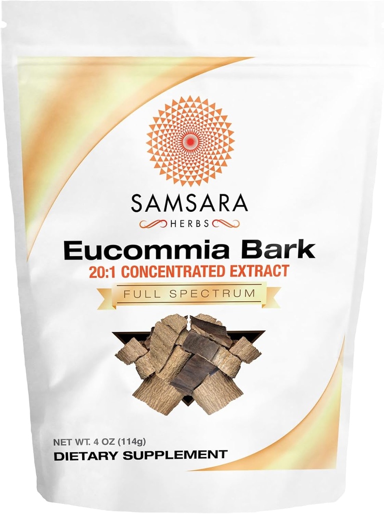 Polvo Extracto de Eucommia - 20:1 Extracto Concentrado (4oz/114g)