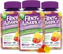 Fiber Advance Gummies ← 100% Fibra Basada en Plantas Suplemento para la Salud Digestiva  Chicory Root Inulin Prebiotic Gummies for Adults ← Gluten Free, Vegetarian, " Non-GMO (Pack of 3)