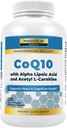 Nature Lab Gold CoQ10 200 mg + Alpha Lipoic Acid + Acetyl L-Carnitine, 120 cápsulas vegetarianas