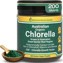 Biogenesis Organic Chlorella Powder – 200g  vidas Australian Grown ← BioDynamic Cracked Cell Wall ← Rich in Chlorophyll, Vitaminas & Minerals ← Soporta Energía e Inmunidad ← Vegan Powder